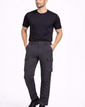 TERRY LYCRA CARGO LOWER BLACK